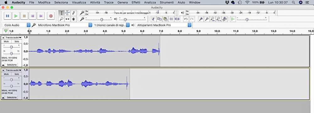 Come usare Audacity per registrare