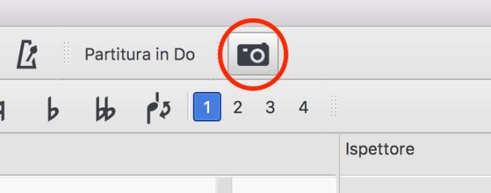 Acquisizione immagine e rigo ossia in musescore