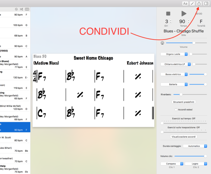 come registrare e condividere file tramite iReal Pro