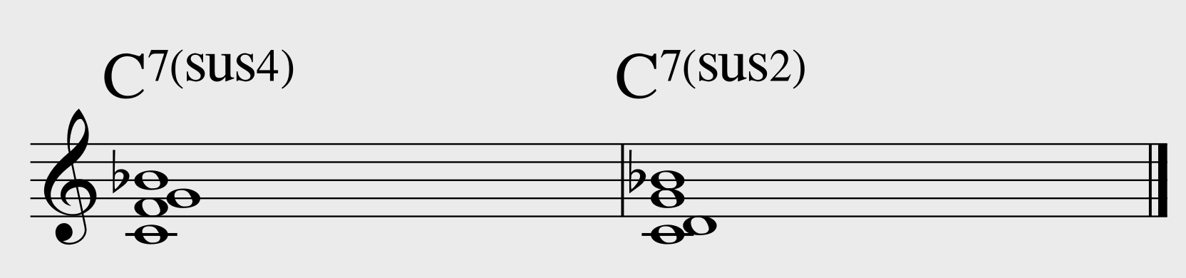 C7(sus4), C7(sus2)