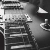 black-and-white-electric-guitar