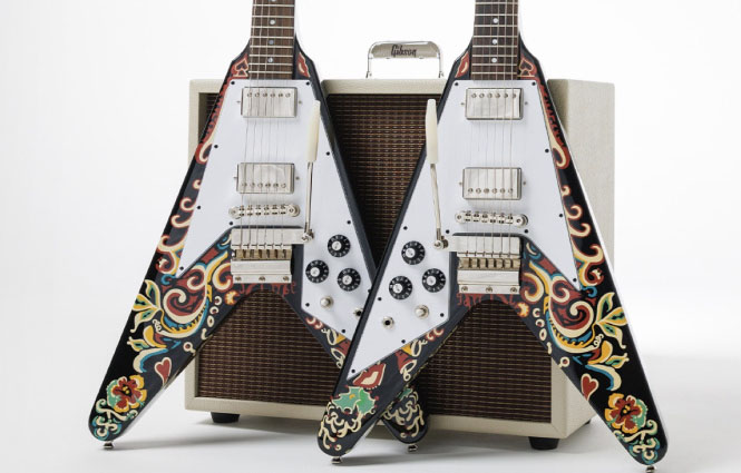 Jimi Hendrix Love Drops Flying V fig.1